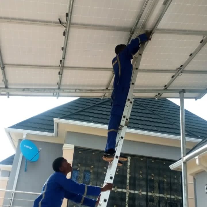 solar carport installation